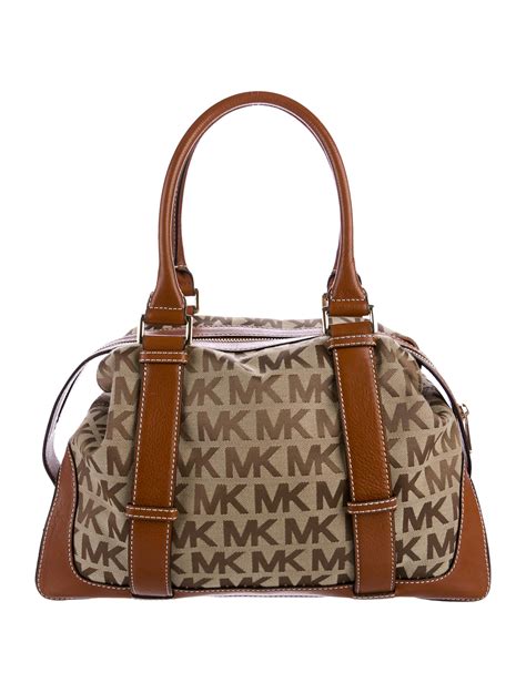 personal monogram michael kors|michael kors canvas shoulder bag.